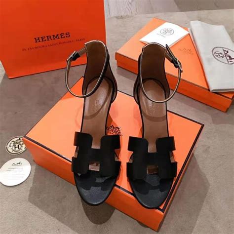 hermes strappy sandals black|hermes sandals for sale.